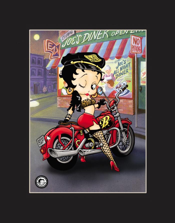 Betty Boop - Biker Betty Matted Limited Edition Lithograph - Etsy