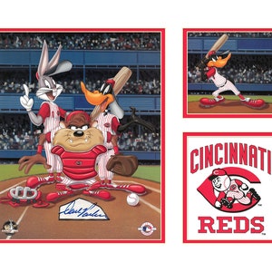 Litografia Cincinnati Reds LE - assinada por Dave Parker