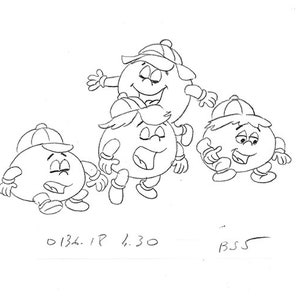 Pac-Man Sequential Original Production Drawings