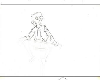 Taran-3 Original Production Disney Drawings from the Black Cauldron (1985)