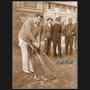 Babe Ruth - Fuji Crystal Fine Art Archival Photograph - Matted