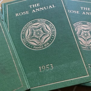 Collection of Vintage Rose Annual Books of 1952, 1953, 1954. Great gift for rose lovers. image 5