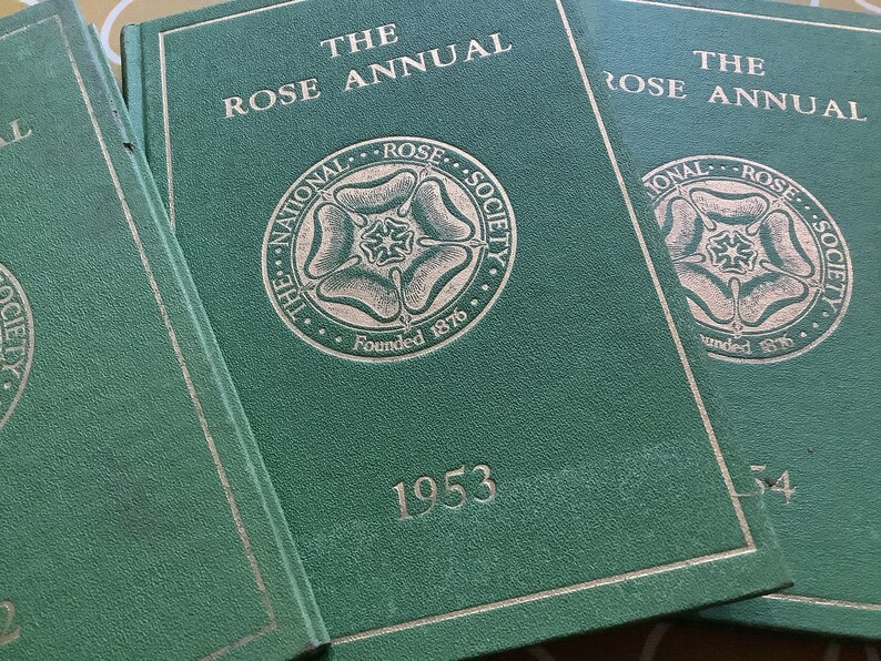 Collection of Vintage Rose Annual Books of 1952, 1953, 1954. Great gift for rose lovers. image 5