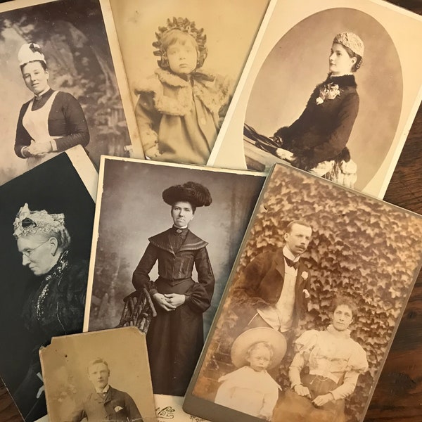 Victorian photo pack. 6 pages of Victorian images and cabinet card illustrations.