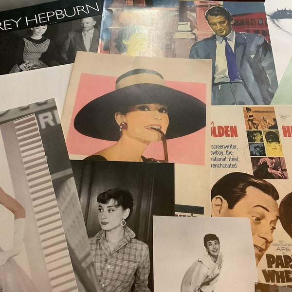 Audrey Hepburn photos. Lovely selection of images of this Hollywood icon and humanitarian. (Pack 1).