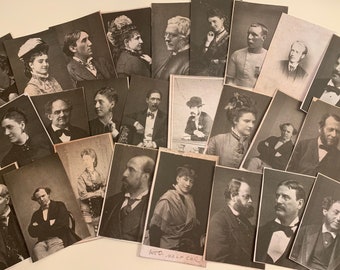 Victorian cabinet card photographs (24). Great value.