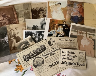 A Mother’s Love. Mother and Child Ephemera. Lovely gift for mums, mums to be etc.