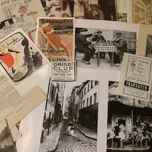 French Brocante  collage, from the 1930’s onwards.