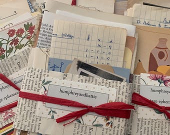 Vintage Collage Pack. 40  original pieces from England and Great Britain. 1930’s onwards.