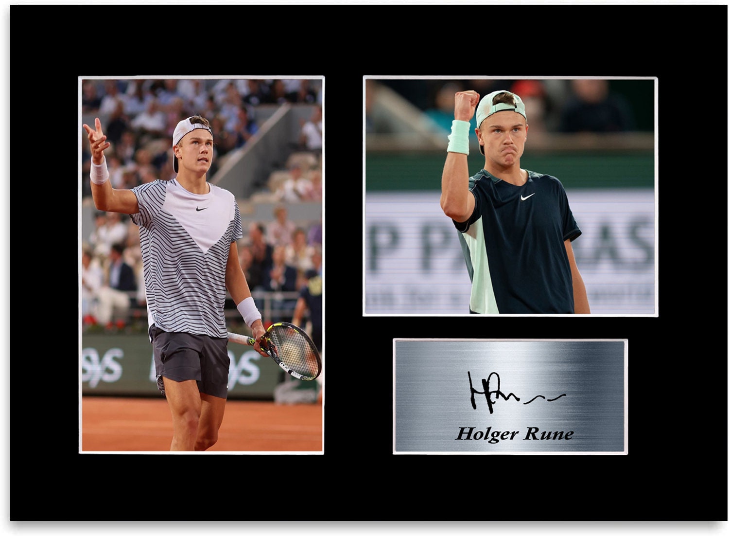 Holger Rune Tennis Player Signed Autograph Photo Display Poster - Etsy