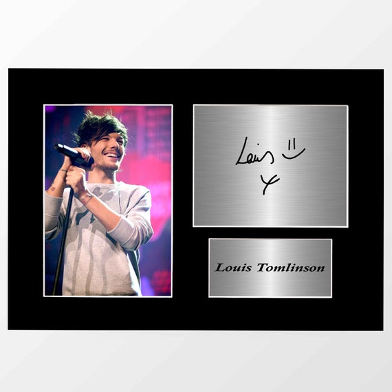 Louis Tomlinson Signed Autograph Photo Display Mount Gift A4 - Etsy