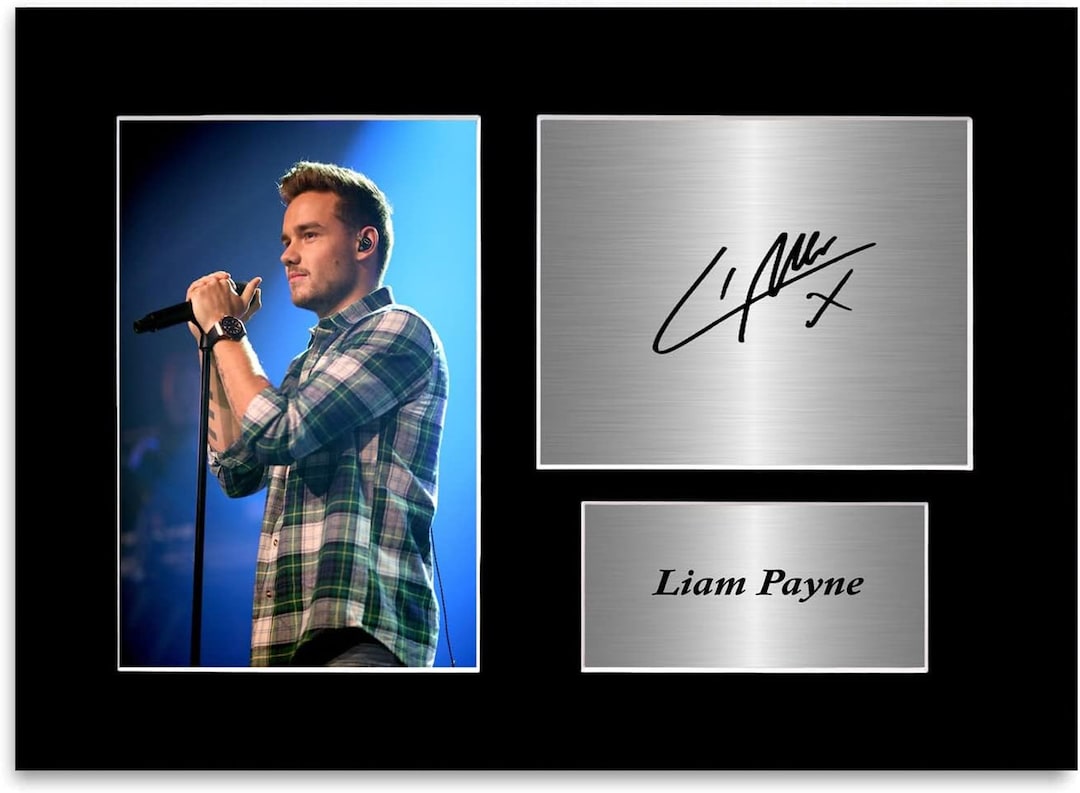 Liam Payne Singer Signed Autograph Photo Display Mount Poster A4