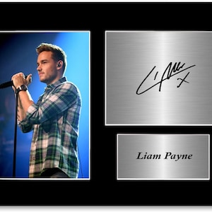 Plakat z autografem Liama Payne'a, zdjęcie, montaż, format A4
