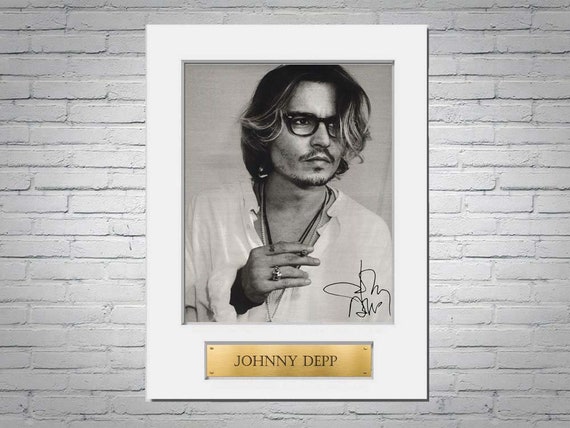 Johnny Depp Signed A4 Autograph Photo Display Mount Gift - Etsy