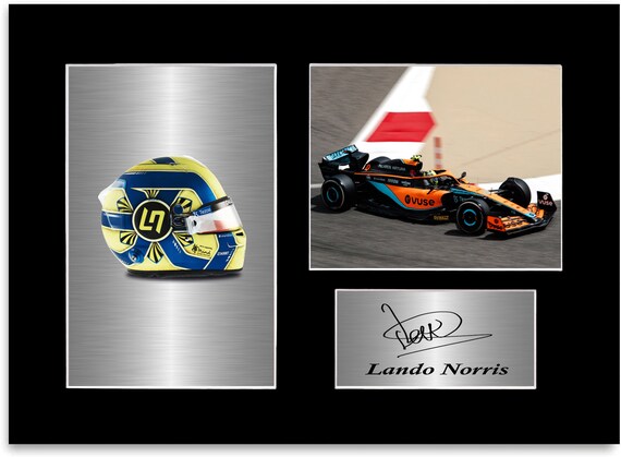 Photo Lando Norris Dédicacée – Format A4 – Tirage Original 2024