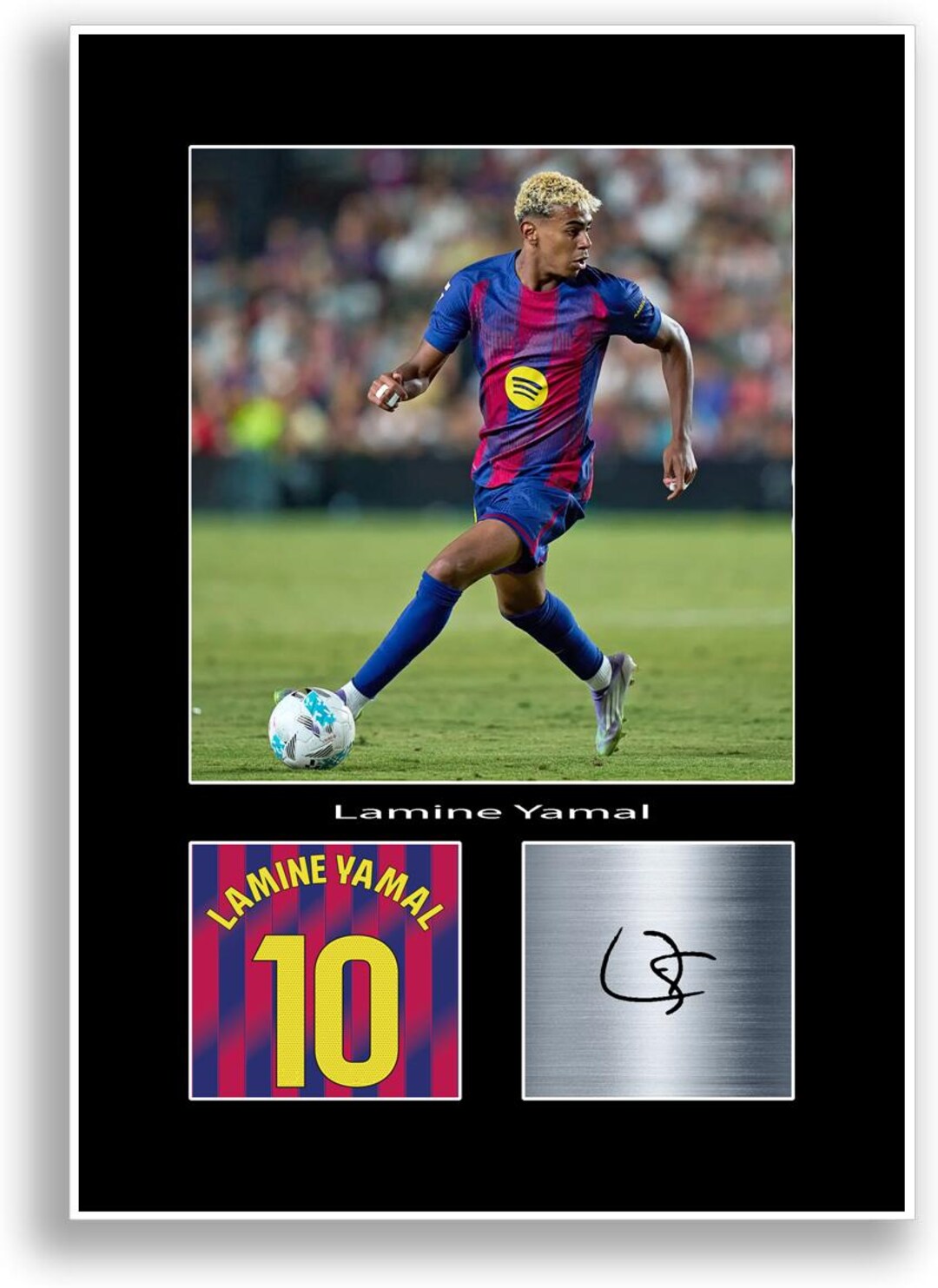 Yamal Rasmlar Lamine Yamal Spain Football Player Poster Signed Print Photo A4 Wall ...
