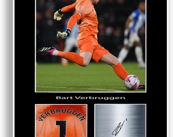 Bart Verbruggen Football Player Poster Signed Print Photo A4 Wall Art