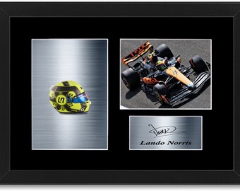 Cadre Photo Avec Autographe Joueur De Tennis Rune - Format A4, Impression Brillante, Enveloppe Rigide - 9