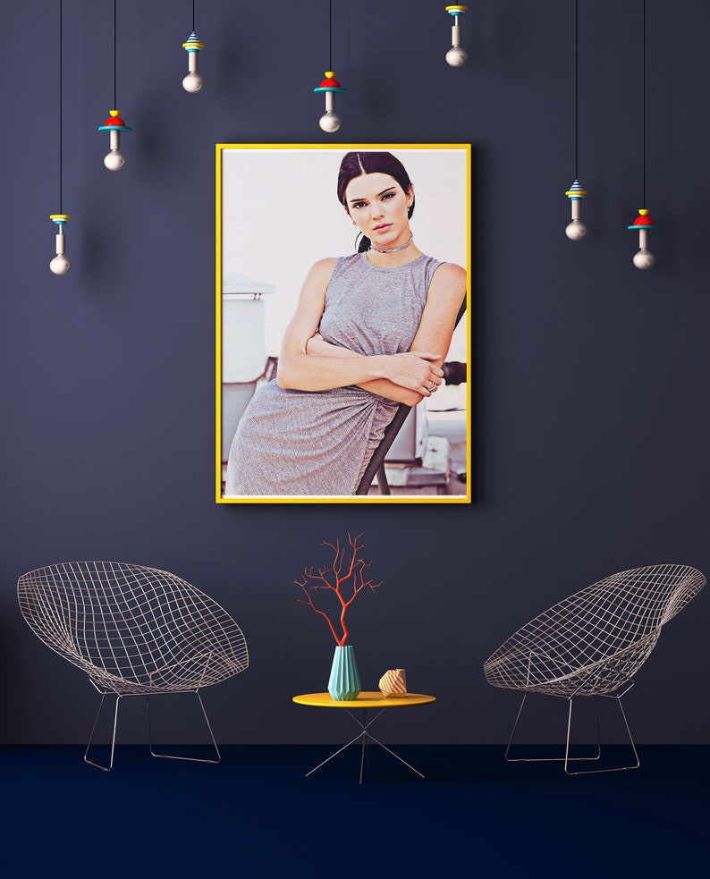 Kendall Jenner Wall Art Print Pop Culture Print Pink Prints Etsy