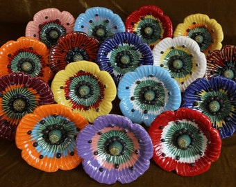 Vogeltränke Keramikblume