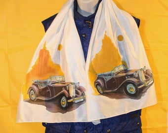 Vintage Car Scarf Etsy