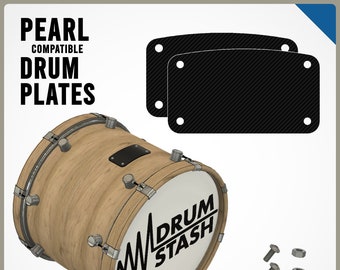 Pearl Compatible Bass Drum Plate Black, 3D Printed