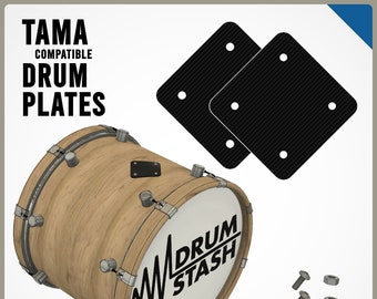 Tama Vintage Superstar, Imperialstar, Swingstar Compatible Bass Drum Plate, Black, 3D Printed
