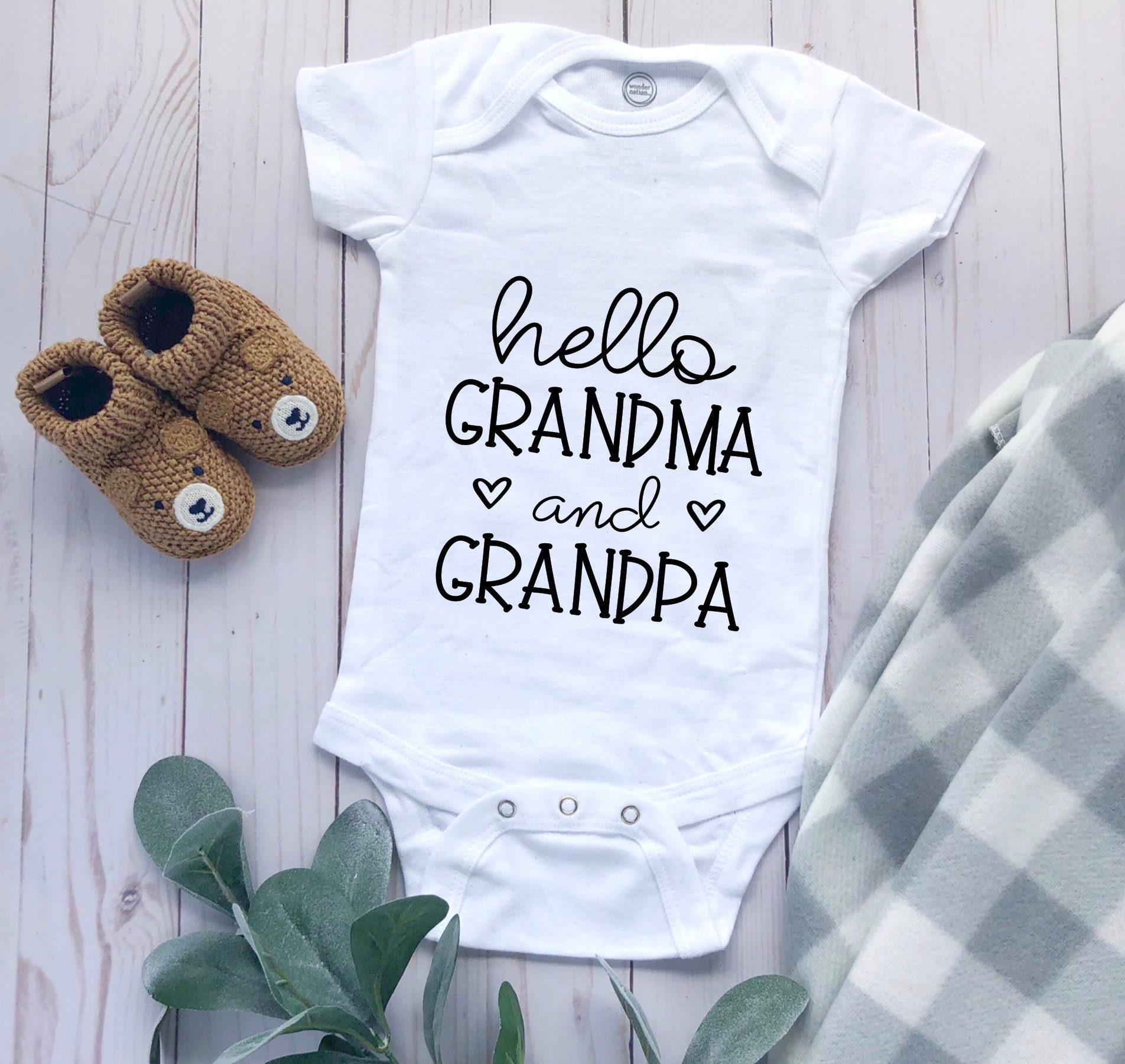 Grandma & Grandpa Onesie® Onesies® For Babies Baby Onesies® Etsy
