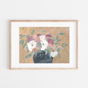 Floral Print, Floral Painting, Floral Artwork, Flowers in Vase Painting, Floral Art Print, Art Print, Fall Floral, Wildflower Painting, Art