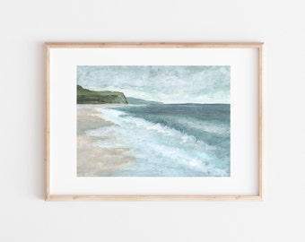 Seascape, Seascape Painting, Seascape Print, Landscape, Landscape Wall Art, Landscape Painting, Landscape Print, Landscape Art, Ocean Print