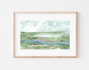 Landscape Painting, Fine Art Print, Giclee Print,  Landscape, Landscape Art, Landscape Print, Landscape Painting, River Print, Art Print