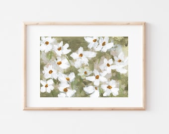 Floral Painting, Daisies, Floral Prints, Painting of Flowers, Giclee Print, Giclee Art Print, Giclee Fine Art Print, Botanical, Wildflowers
