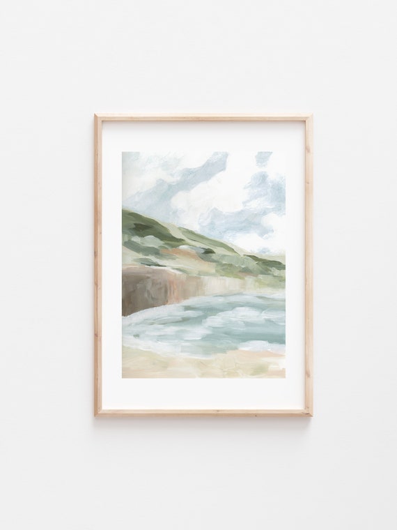 Fine Art Print, Giclee Print, Seascape Print, Coastal Painting, Art Print, Wall Decor, Wall Art, Seascape, Painting, Vertical Seascape,