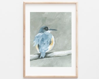Bird Prints, Bird Painting, Bird Art, Bird Art Print, Bird Artwork, Blue Bird, Blue Bird Print, Blue Bird Art, Animal Painting, Animal Art
