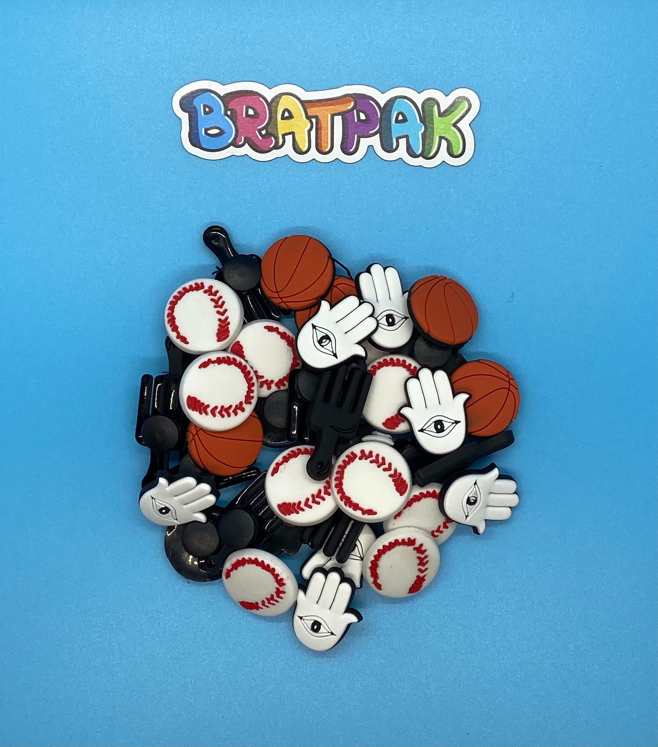 baseball croc charms
