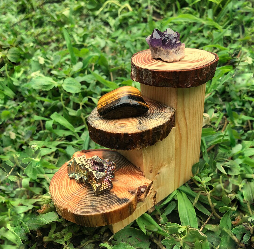 Crystal Display Shelf, Three 3 Tier Etsy