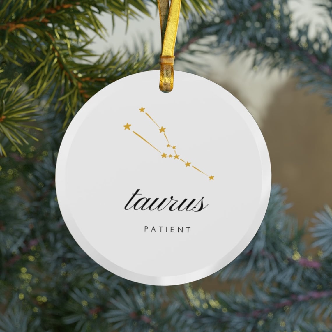Taurus Ornament, Zodiac Ornament, Taurus Zodiac Gift, Astrology