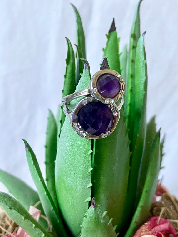 Sterling silver amethyst rings - image 5