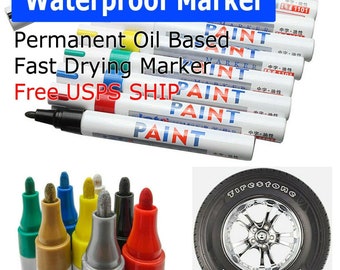 Artline Paint Marker Pen Waterproof Oil Markers Pens Car Tyres Metal Bullet Tip 