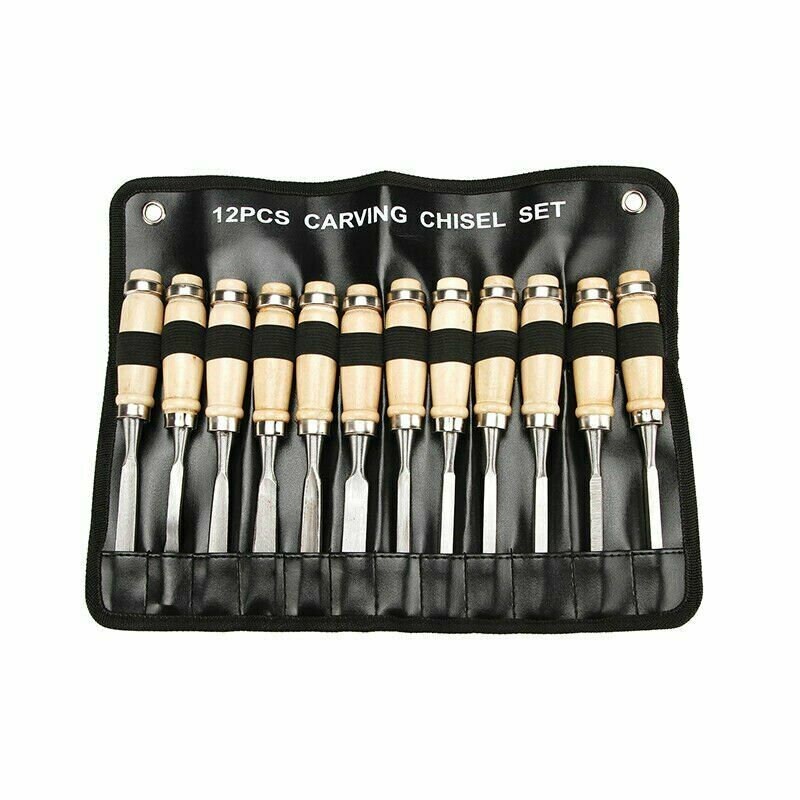 The Best! Premium 12 Piece Wood Carving Hand Chisel Tool Set ...