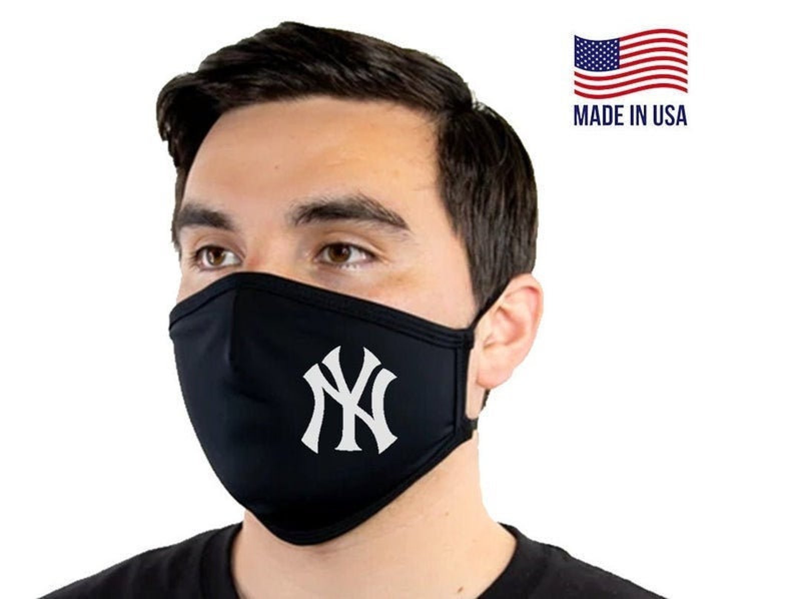 The Best Durable Yankees Breathable black face mask Made in Etsy