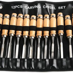 The Best! Premium 12 Piece Wood Carving Hand Chisel Tool Set ...