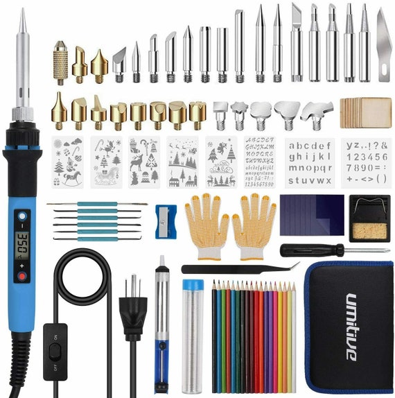 28 Piece Professional Wood Burning Kit Wood Working & Assorted Soldering  Tips with Stencils Great for Hobby Wood Burning Artists Personalizing and