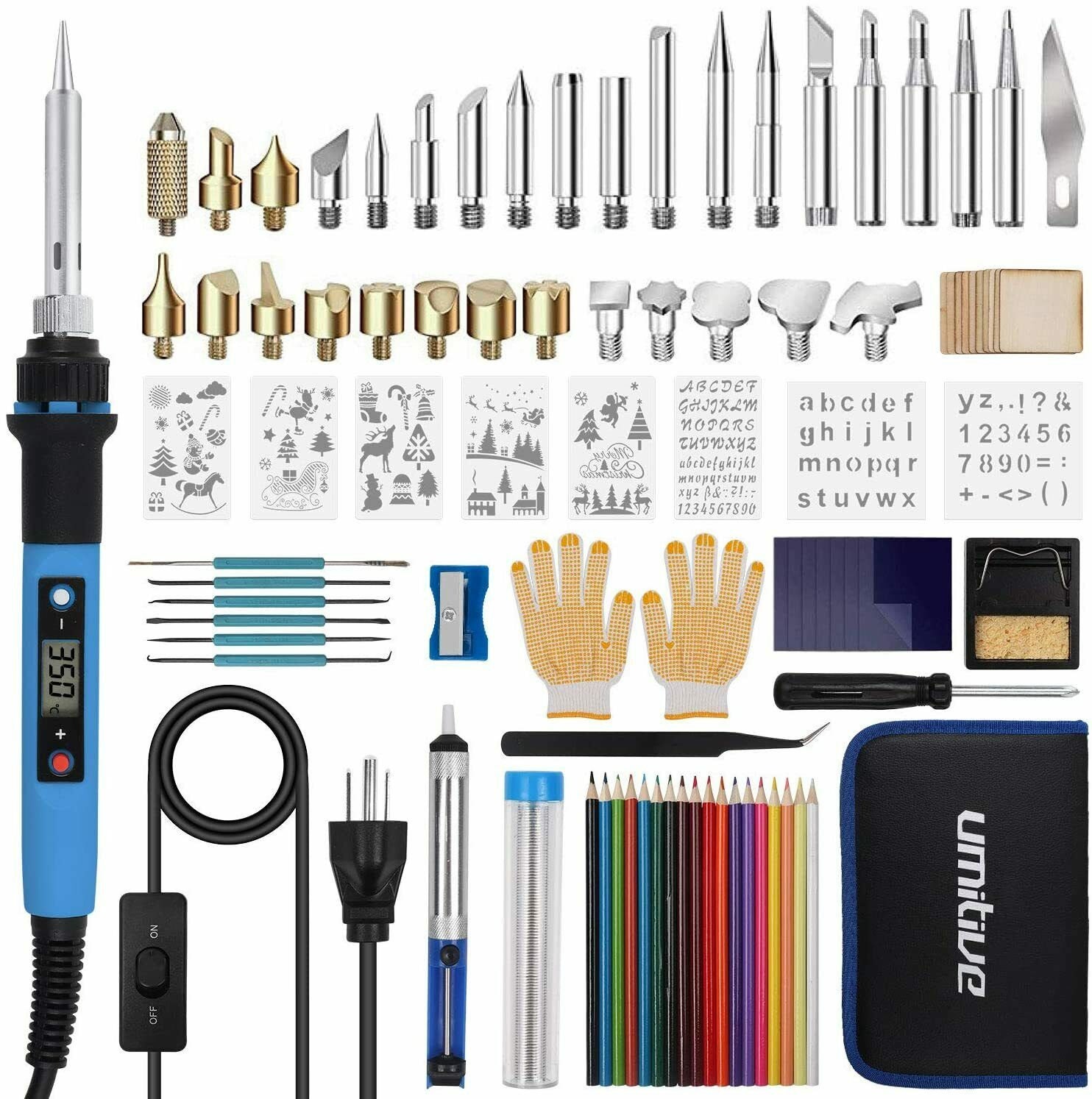 The Best Premium Wood Burning Kit 101 Pieces Wood Burning Tool With Switch Adjustable