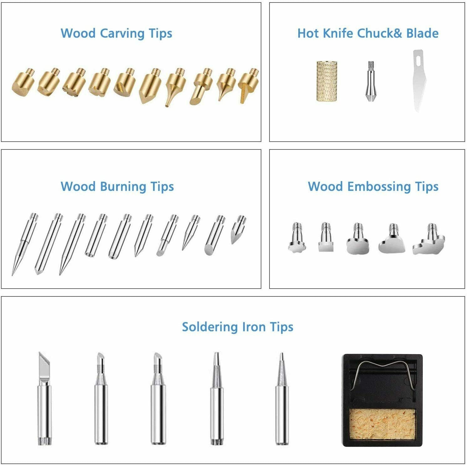 Professional Wood Burning Kit, TEKCHIC Pro1 Wood Burners for Wood Burning  Pyrography with 20 Wire Nibs Tips Including Ball Tips