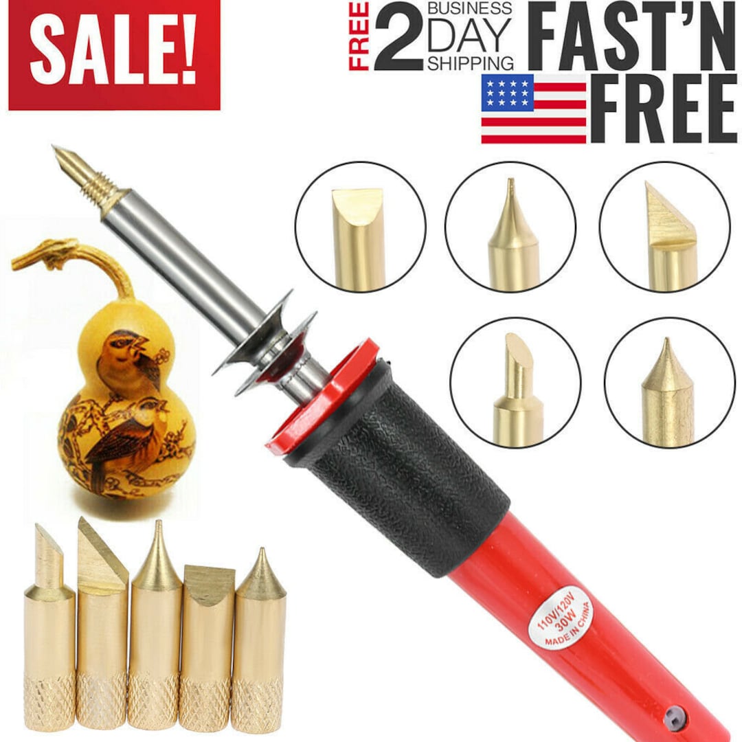 Premium Best Wood Burning Soldering Kit Set Tool Pen Pyrography