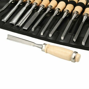 The Best! Premium 12 Piece Wood Carving Hand Chisel Tool Set ...