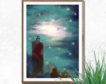 Mural Night Sky Giclée