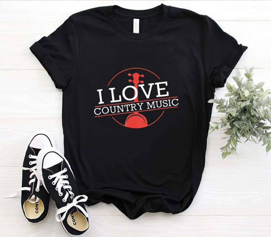 I Love Country Music Shirt Gifts For Music Lovers Etsy