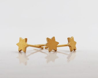 14k Gold Stud Earrings, Stud Set Earrings, Solid Gold Studs, Tiny Stud Earrings, Star Earrings, Star of David Earrings, Magen David Earrings